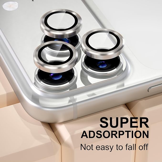Misea Compatible for iPhone 17 Pro/iPhone 17 Pro Max Camera Lens Protector - Image 6