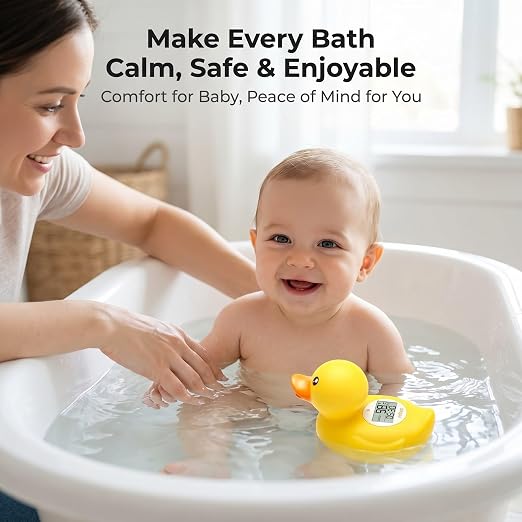 Baby Bath Thermometer with Smart Temperature Alert, Accurate Digital Water - Image 7