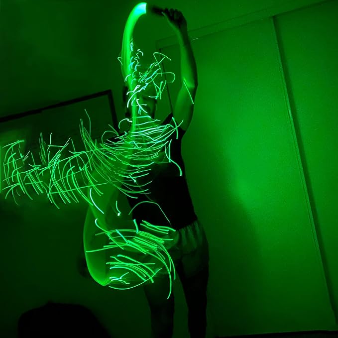 6ft LED Fiber Optic Whip Dance Space Whip - Image 7