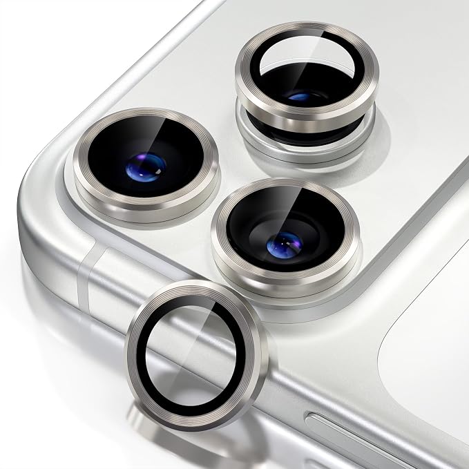 Misea Compatible for iPhone 17 Pro/iPhone 17 Pro Max Camera Lens Protector by Misea