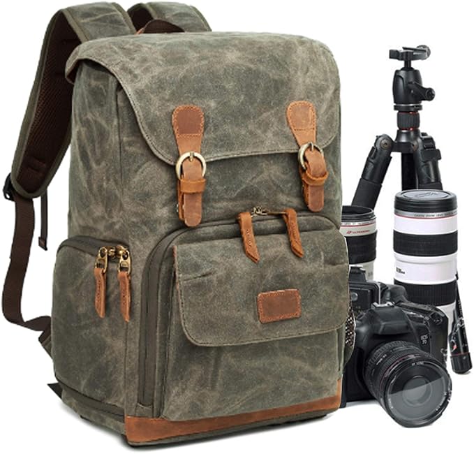 UBAYMAX Camera Backpack, DSLR SLR Waterproof Canvas Camera Bags Rucksack 15.6 by UBAYMAX