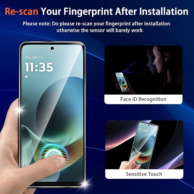 Designed for Motorola Moto G 5G 2026 & Moto G Play Tempered Glass Screen - Image 4