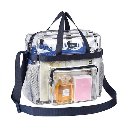 MAY TREE Clear Bag for Stadium Events 12×6×12 Clear Tote Lunch Bag by MAYTREE