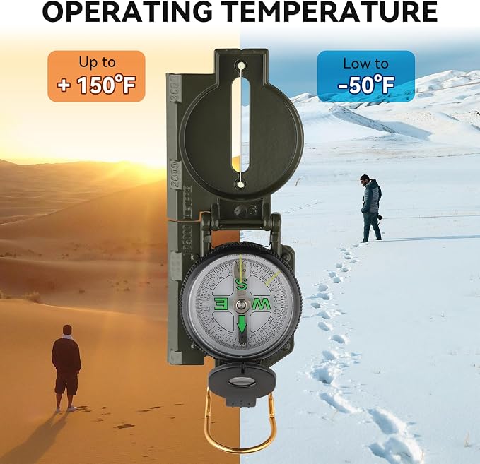 Compass Hiking Survival, Wilderness Survival Compass - Image 5