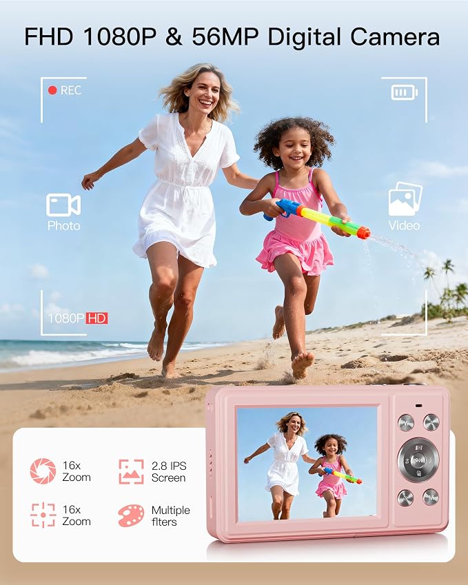 Digital Camera, FHD 1080P Point and Shoot Camera - Image 2