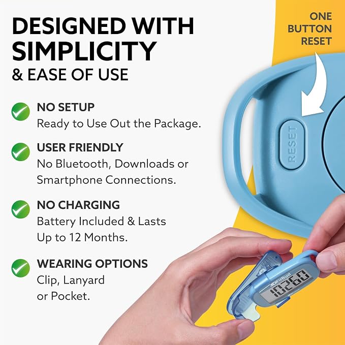 3DActive 3DFitBud Simple Step Counter Walking 3D Pedometer - Image 3