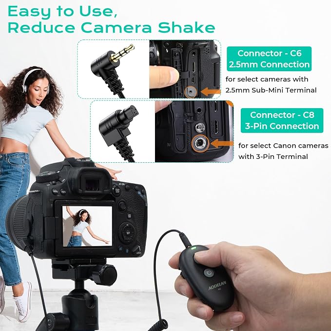 AODELAN USB-C Rechargeable Wireless Camera Remote Shutter Release - Image 7