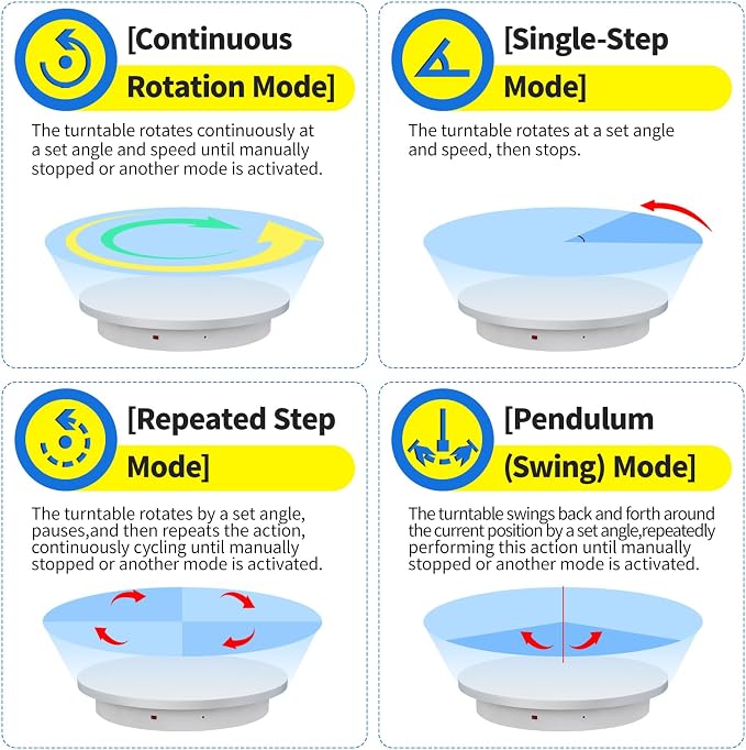 23.6In Remote Large Motorized electric turntable Rotating platform Photography - Image 3