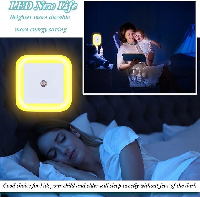 Tuanse 48 Pack LED Night Lights Plug into Wall Smart Sensor Sensor Automatic - Image 4