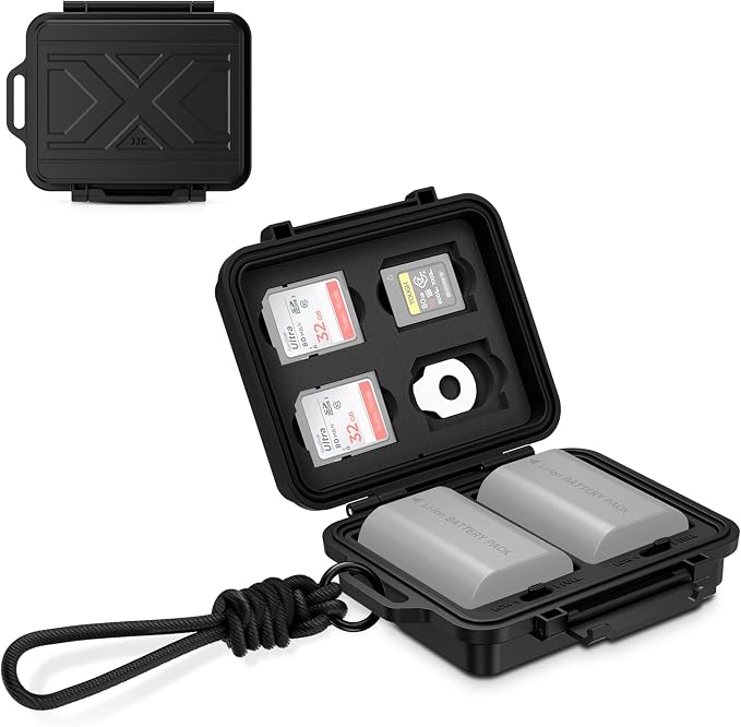 JJC Portable Camera Battery Memory Card Storage Case by JJC