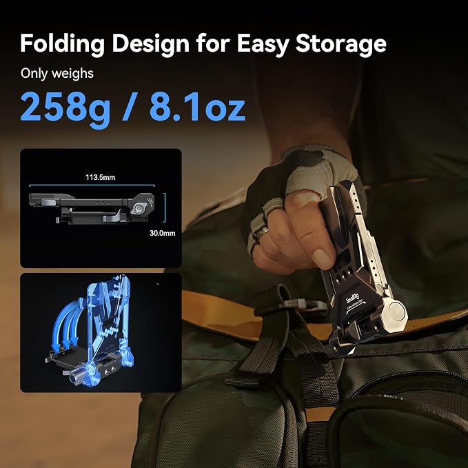 SmallRig Foldable V Mount Battery Plate, All-in One Mounting Solution - Image 3