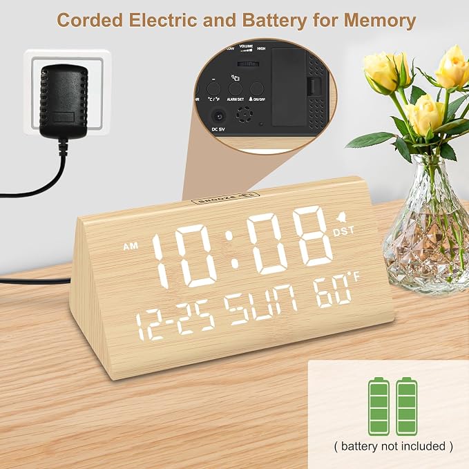 DreamSky Digital Alarm Clocks for Bedrooms - Image 2