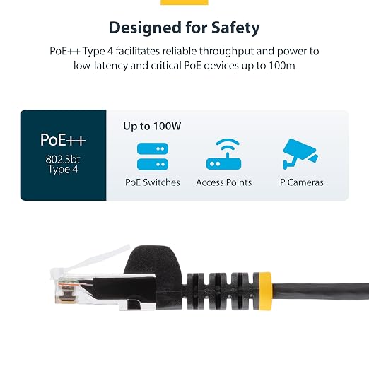 StarTech.com 30ft Orange Slim CAT6 Ethernet Cable, Snagless RJ45, 28AWG Pure - Image 5