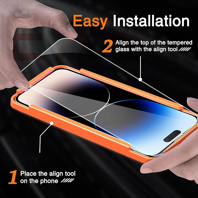 Wiaocit 3 Pack Tempered Glass Screen Protector - Image 2