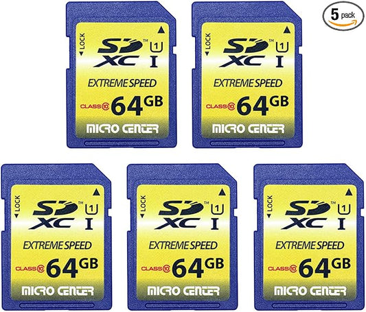 INLAND 64GB Class 10 SDXC Flash Memory Card Full Size SD Chip USH-I U1 Trail by INLAND