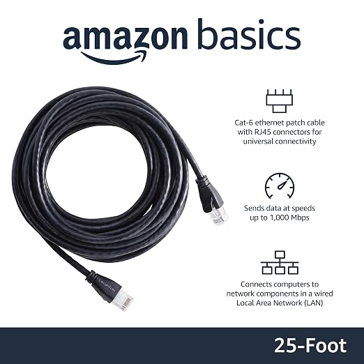 Amazon Basics RJ45 Cat-6 Ethernet Network Cable - Image 2