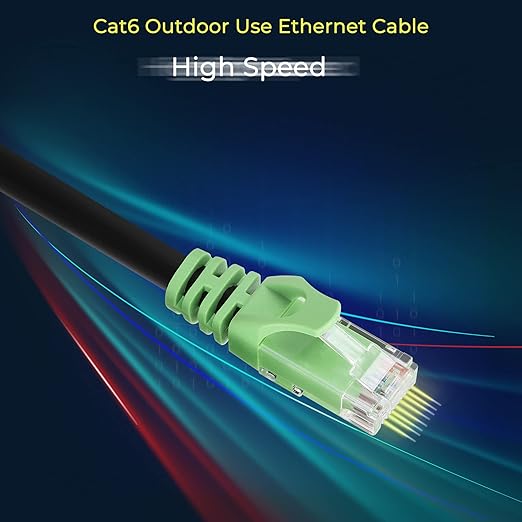 Rapink Cat6 Outdoor Ethernet Cable 250 ft, Ethernet Cable UV Resistant - Image 4