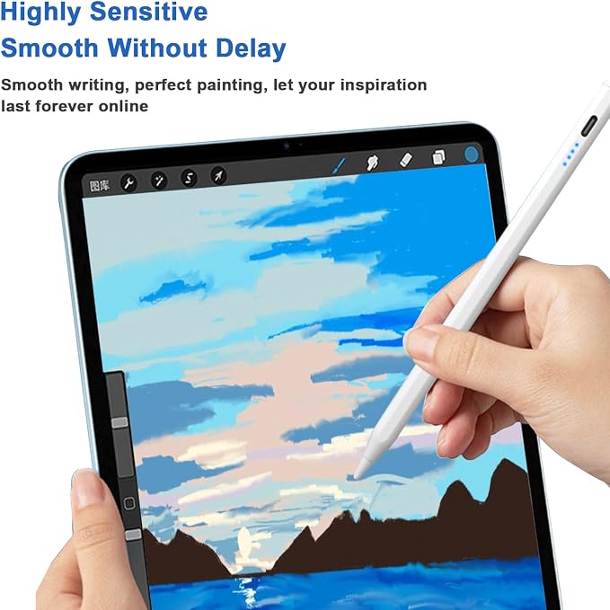 Stylus Pens for Touch Screens Power-Display Tablet Pen POM Tip Magnetic Digital - Image 6