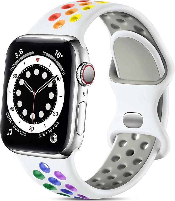 Lerobo Compatible with Apple Watch Bands 40mm 41mm 38mm 42mm, Sport Soft - Image 9