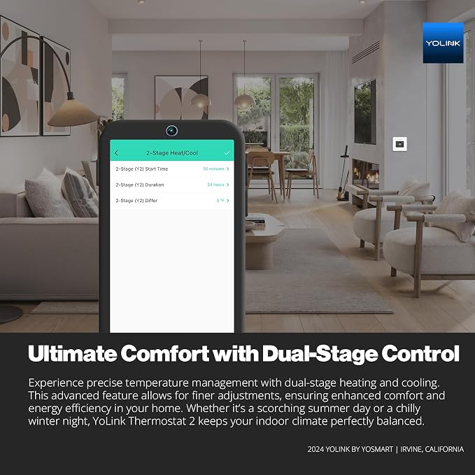 YoLink Thermostat 2, Smart Home & Commercial Thermostat - Image 2