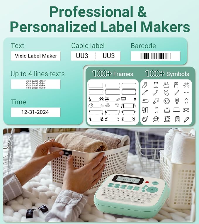 Vixic Label Maker, D210S Label Maker Machine - Image 3