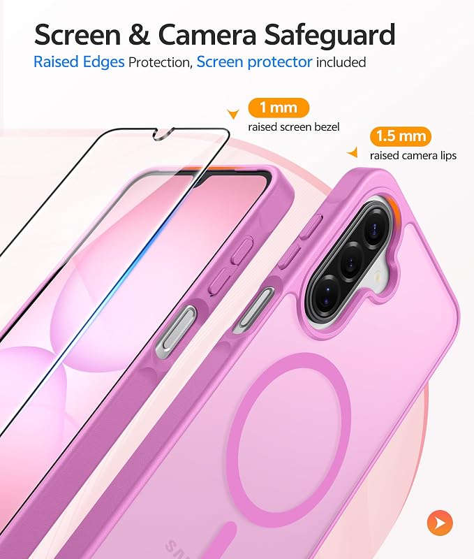 FNTCASE for Galaxy A17/A16 5G Phone Case: for Samsung A17 Cases Matte - Image 4