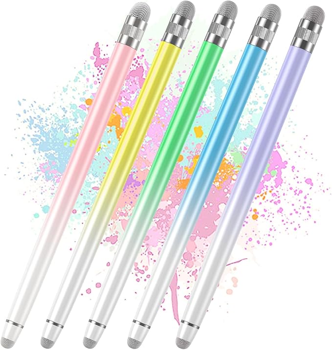Bopomofo 5PCS Stylus Pens for Touch Screens, Stylus Pen for iPhone/iPad/Tablet by Bopomofo