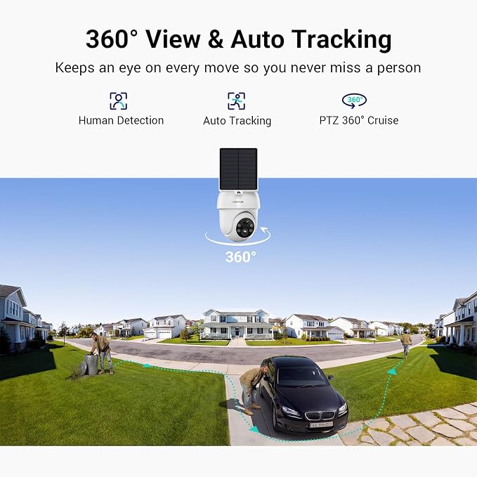 ANSQUE Security Cameras Wireless Outdoor Home System, 6 Camera Kit, No - Image 3