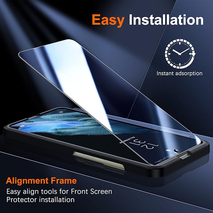 UniqueMe for Samsung Galaxy S21 FE 5G Screen Protector, Tempered Glass and - Image 5