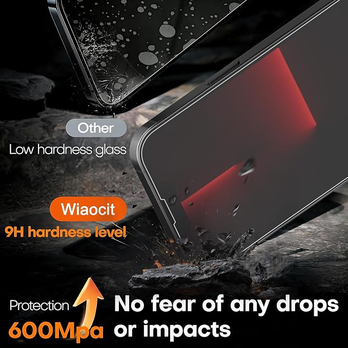 Wiaocit 3 Pack Tempered Glass Screen Protector - Image 3