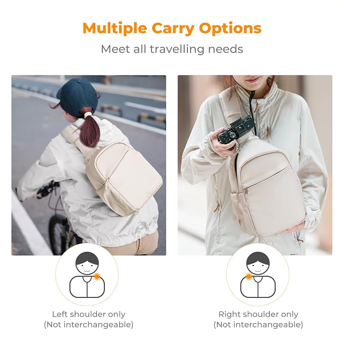 K&F CONCEPT Small Camera Bag for Photographer, Camera Sling Crossbody bag for - Image 7
