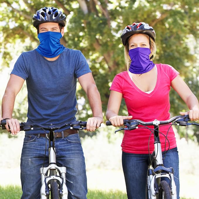 Geyoga 6 Pieces Summer UV Protection Cooling Neck Gaiter Face Clothing Neck - Image 6