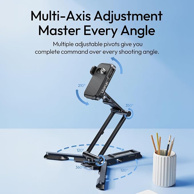 ULANZI C081 Mini Camera Tripod Stand, 4-in-1 Handheld Grip, Foldable Desktop - Image 4