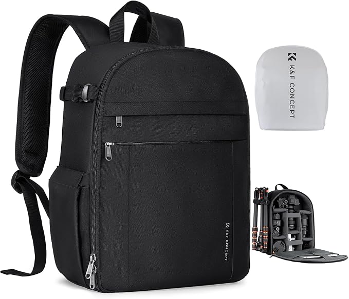 K&F CONCEPT Lightweight Camera Backpack Bag, Professional Photography Bag by KFCONCEPT