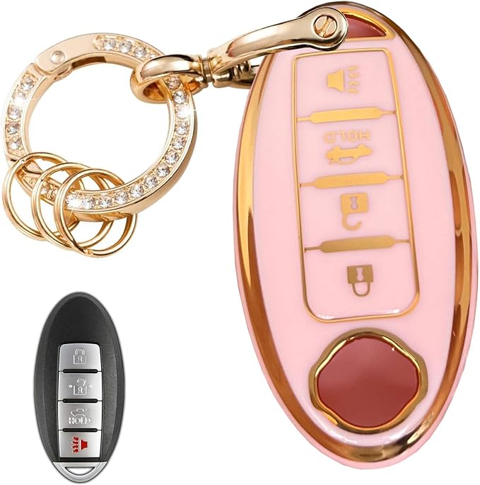 Keyless Entry Systems Key for Nissan Key Fob Cover Shell by WENHENI