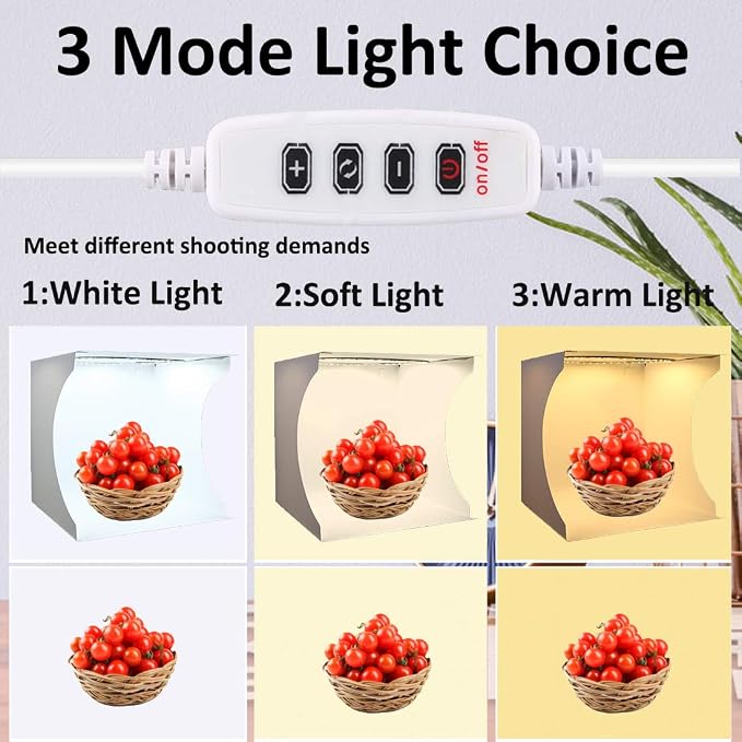 Photo Studio Light Box Kit 12x12 Inch, Folding Lightbox - Image 2