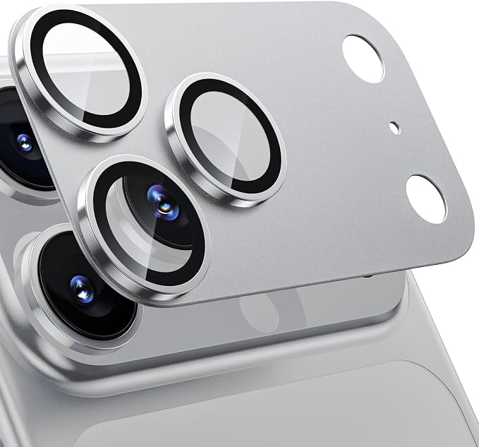WSKEN for iPhone 17 Pro Camera Lens Protector, Metal Aluminum Alloy Tempered by SmartProtectionGreenerFuture