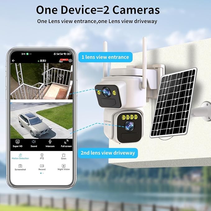 Luovisee Dual Lens Outside Cameras - Image 2