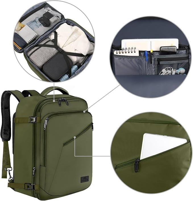 MATEIN Expandable Air Travel Backpack, Light Weight Carry on Backpack - Image 8