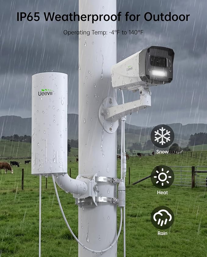 UeeVii Wireless Bridge with Camera: Long Range Point to Point Security System - Image 8