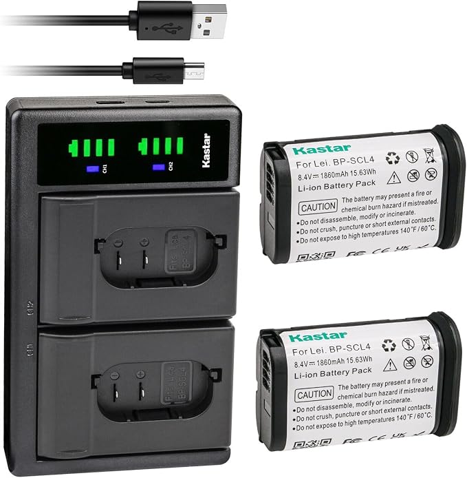 Kastar 2-Pack Battery and LTD2 USB Charger Replacement by Kastar