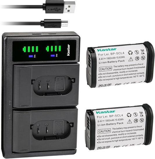 Kastar 2-Pack Battery and LTD2 USB Charger Replacement by Kastar