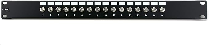 16 Port Fully Loaded F-Type Coaxial Patch Panel by Unknown