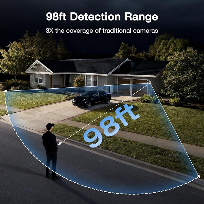 TKENPRO Solar Security Cameras Wireless Outdoor, 2.4GHz Wi-Fi, 24/7 Continuous - Image 3