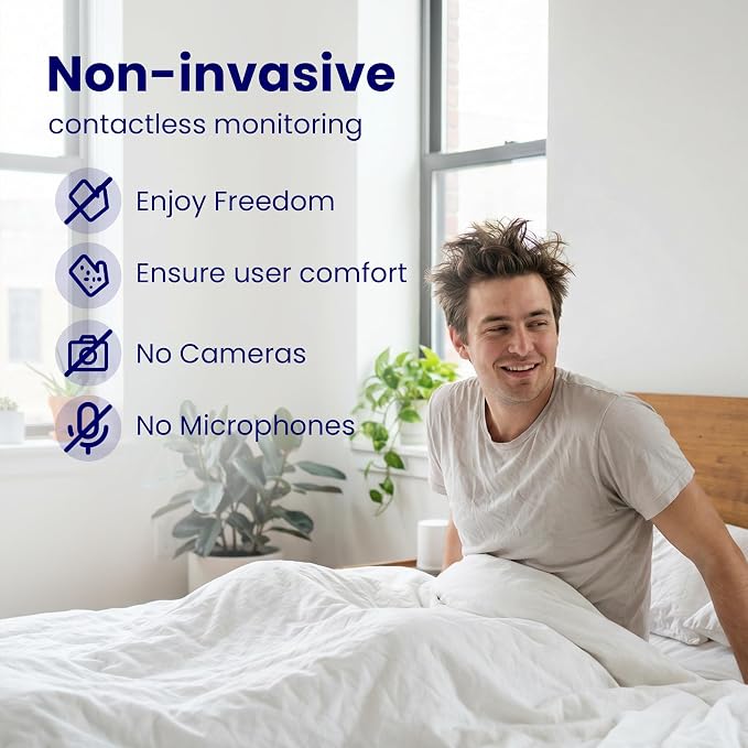 Contactless Smart Sleep Tracker, Heart Rate & Breathing Pattern Tracking - Image 8