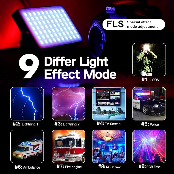 IVISII G2 Pocket RGB Camera Light, Built-in 7200mAh Rechargeable Battery - Image 5
