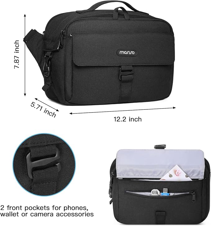 MOSISO Camera Shoulder Bag Case Crossbody Sling Purse, DSLR/SLR/Mirrorless - Image 3