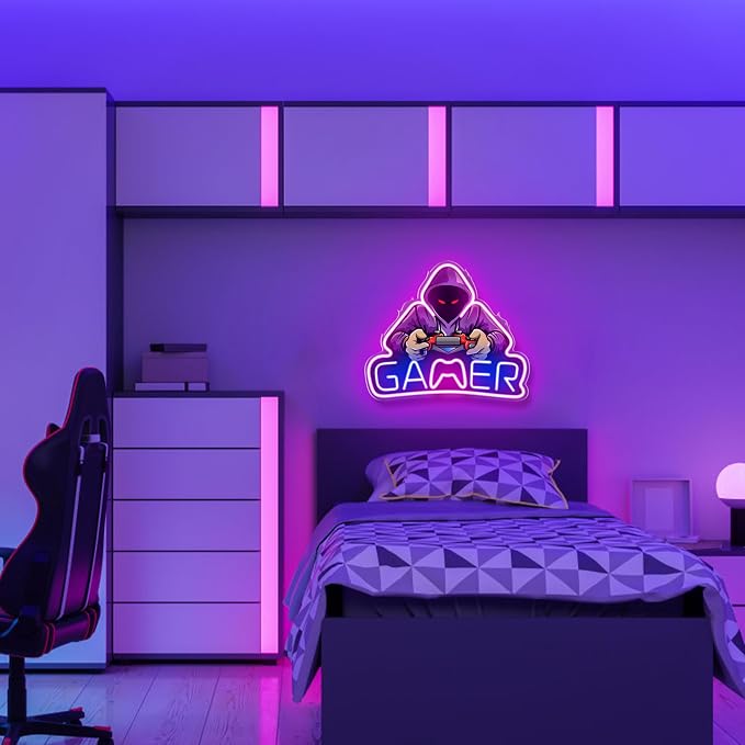 Kavaas Gamer Neon Sign, UV Printed Gaming Neon Sign - Image 6