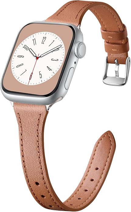 Charlam Slim Leather Band Compatible by Charlam