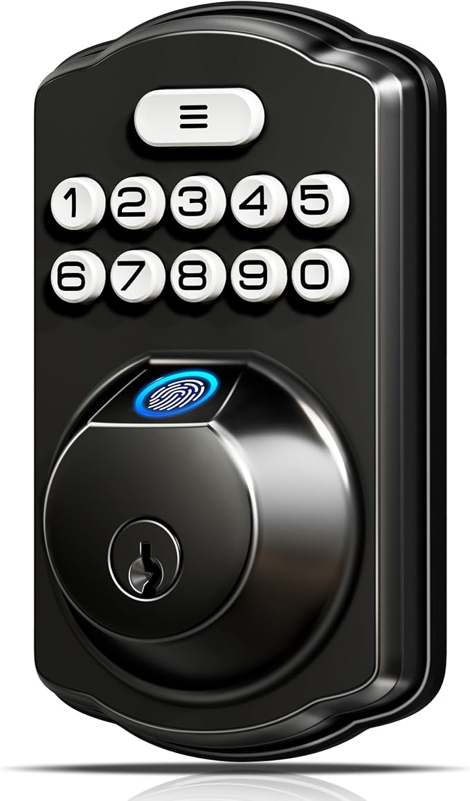 Veise KS02A Fingerprint Keyless Entry Door Lock, Auto Lock, Electronic Keypad by Veise